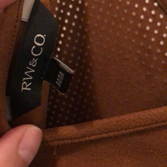 NWOT RW & Co Reversible suede tank - Picture 5 of 5